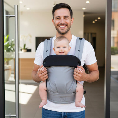 Porte bebe physiologique respirant homme porte bebe devant