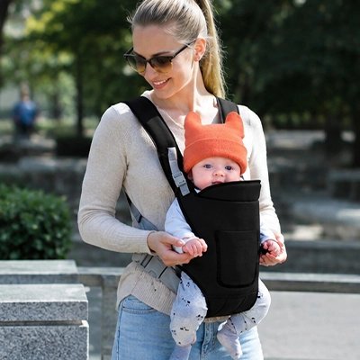 Porte bébé physio noir