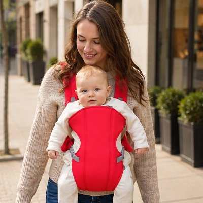 Porte bebe physio rouge