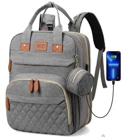 sac a dos a langer lit porte tetiine usb