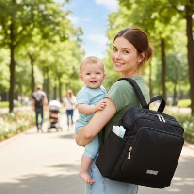 Sac à dos à langer | Grand et pratique - Libre avec Bébé