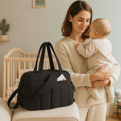 Sac a langer nuit noir maman tient bebe